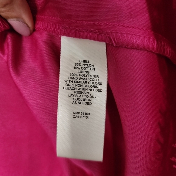 Eliza J Pink Fucia Lace Cocktail Dress Evening Event Party Wedding Guest - Picture 11 of 13